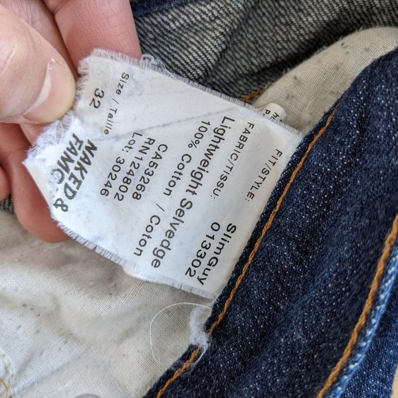Naked & Famous Lightweight Selvedge - Slimguy - Size 32 - Picture 3 of 4